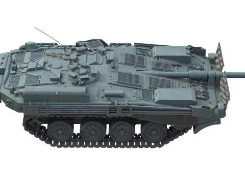 Stridsvagn 103 Main Battle Tank Modello 3D