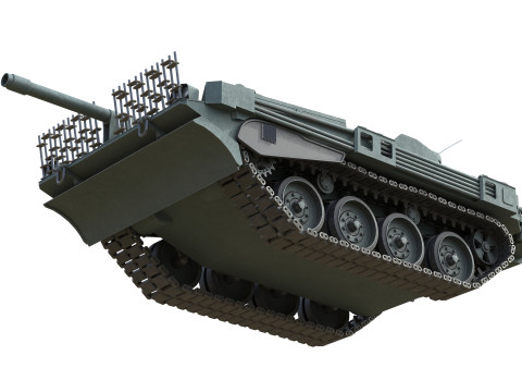 Stridsvagn 103 Main Battle Tank Modello 3D