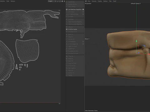 Bakery paper bag 3D Model