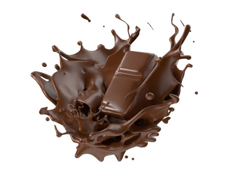Chocolate Splash v1 Model 3D