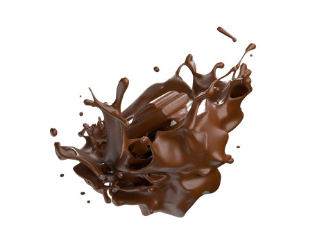 Chocolate Splash v1 Model 3D