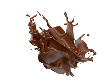 Chocolate Splash v1 Model 3D
