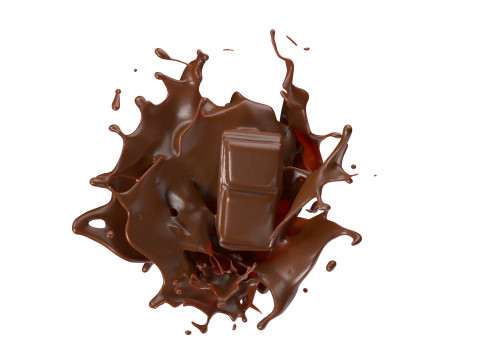Chocolate Splash v1 Model 3D
