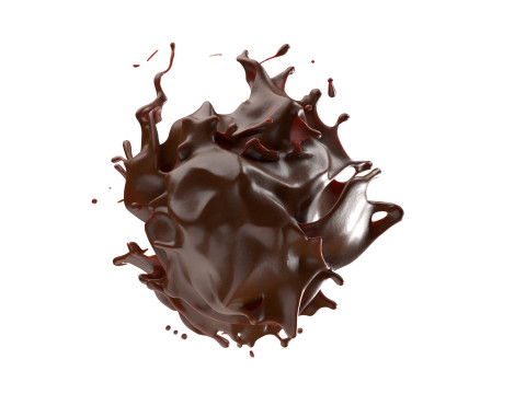 Chocolate Splash v1 Model 3D