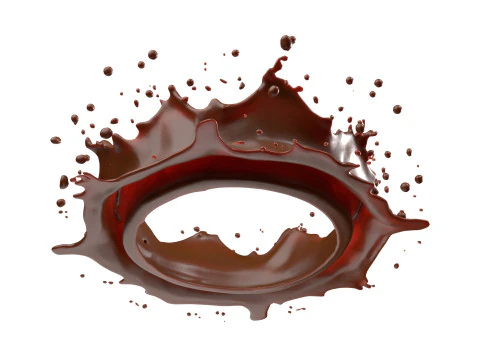 Chocolate Splash v2 3D Model