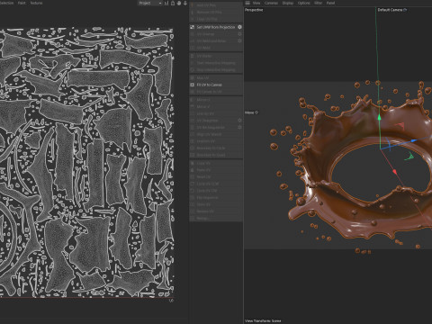 Chocolate Splash v2 Modelo 3D