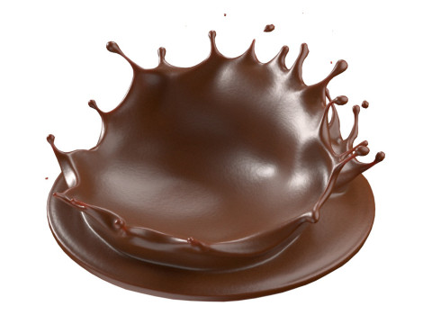 Chocolate Splash v3 3D Модель
