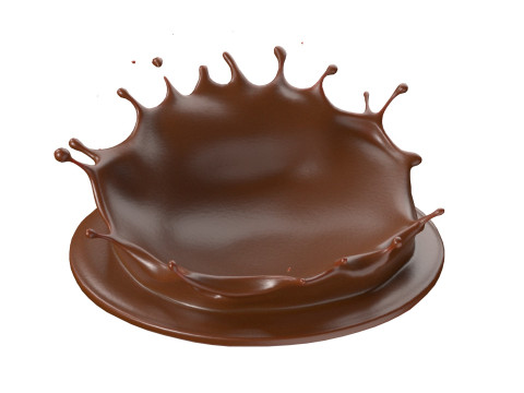 Chocolate Splash v3 3D Model