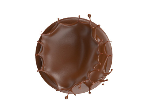 Chocolate Splash v3 3D Model