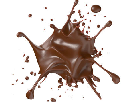 Chocolate Splash v4 3D Модель