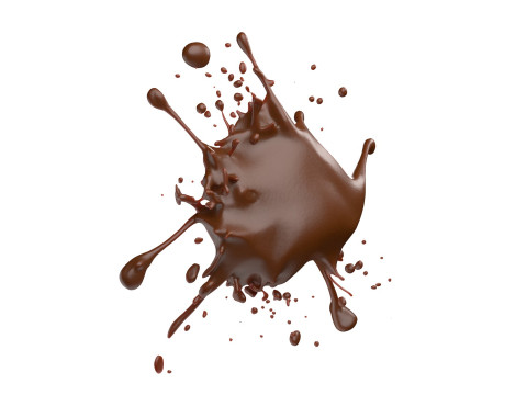 Chocolate Splash v4 3D Model