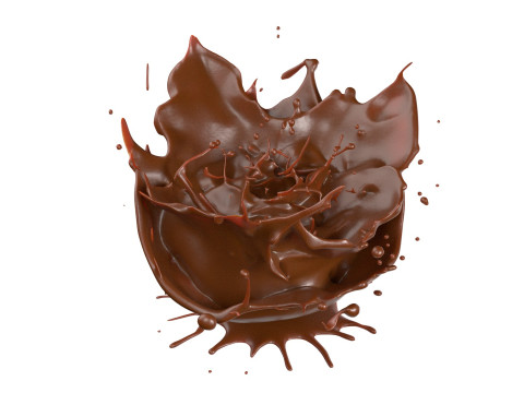 Chocolate Splash v5 Modèle 3D