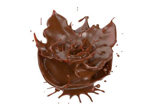 Chocolate Splash v5 3D Model