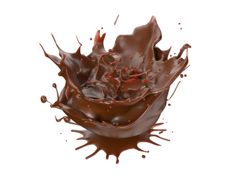 Chocolate Splash v5 Modèle 3D