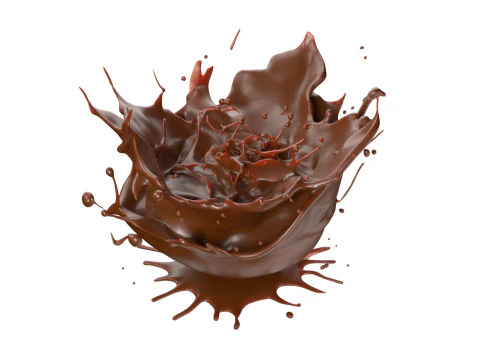 Chocolate Splash v5 3D Model