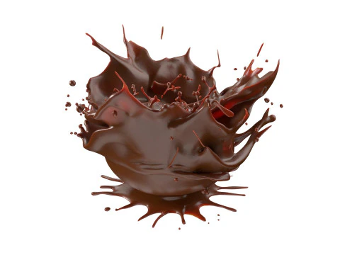 Chocolate Splash v5 3D Model