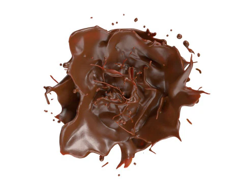 Chocolate Splash v5 3D Model
