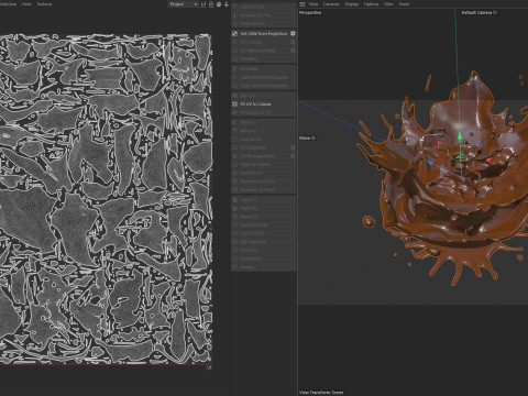 Chocolate Splash v5 Modèle 3D