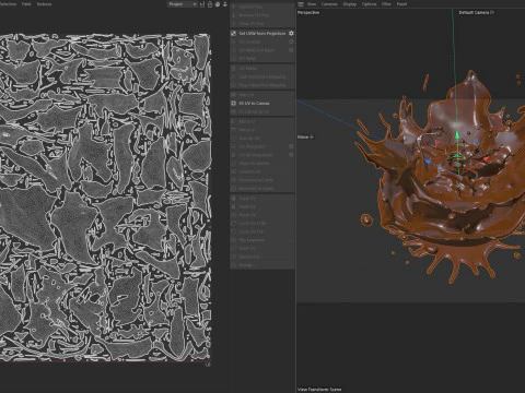 Chocolate Splash v5 3D Model