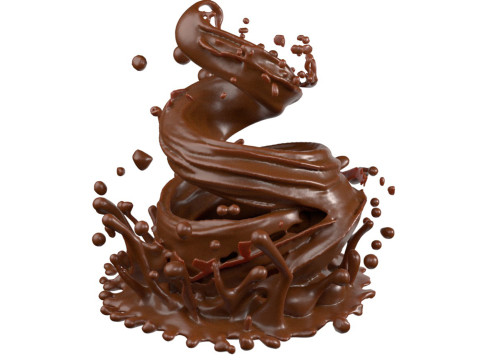 Chocolate Splash v6 3D Модель