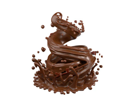 Chocolate Splash v6 3D Model