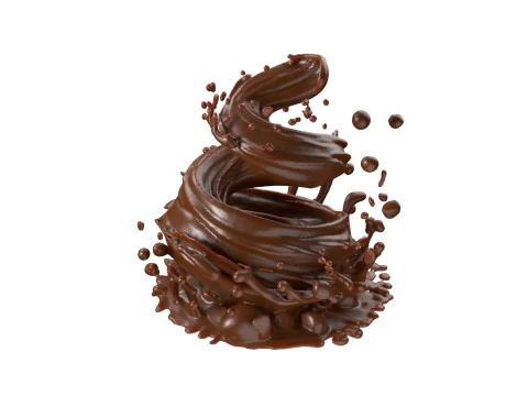 Chocolate Splash v6 3D Model