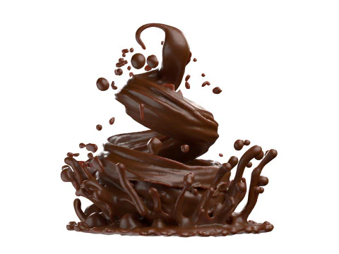Chocolate Splash v6 3D Model