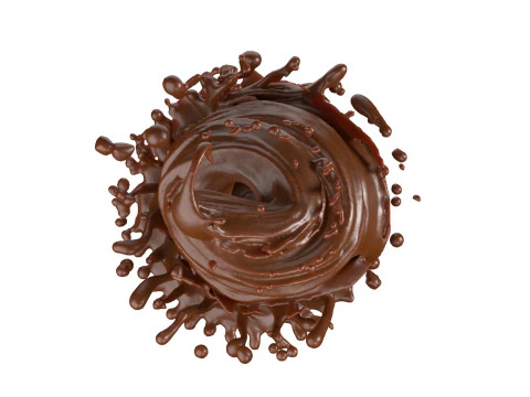 Chocolate Splash v6 3D Model