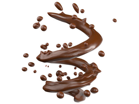 Chocolate Splash v7 3D Модель