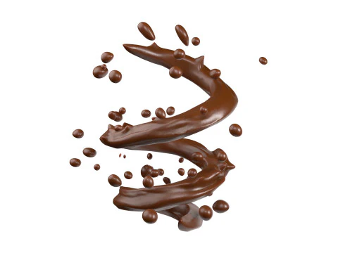 Chocolate Splash v7 3D Model