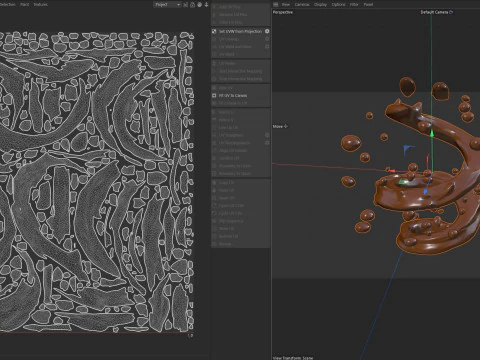 Chocolate Splash v7 3D Model