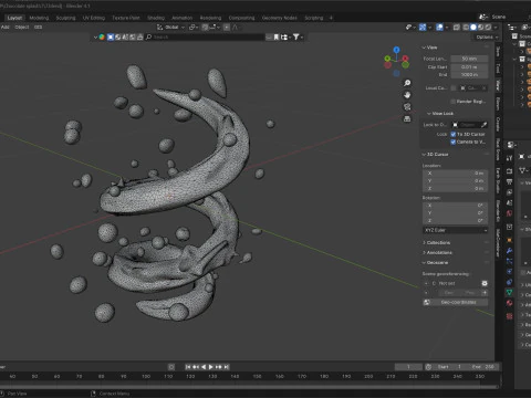 Chocolate Splash v7 3D Model