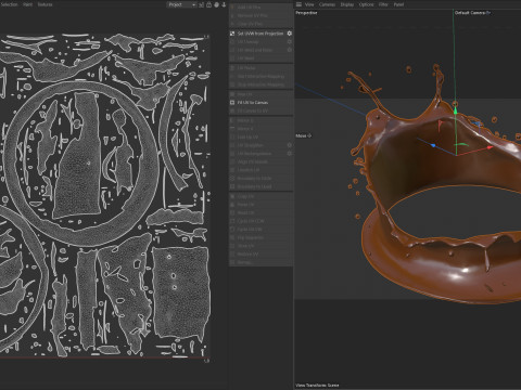 Chocolate Splash v8 Modelo 3D