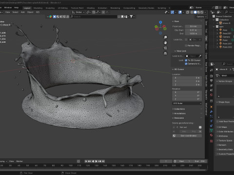 Chocolate Splash v8 Modelo 3D