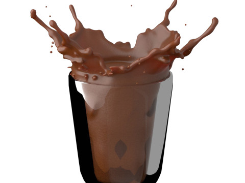 Chocolate Splash v9 3D Модель
