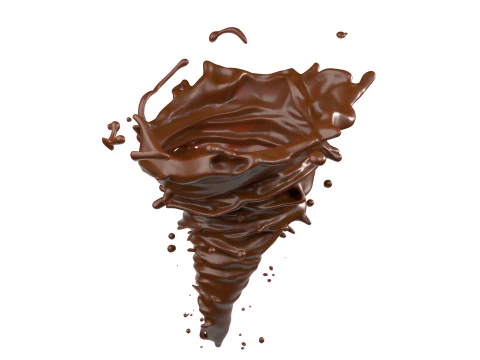 Chocolate Splash v10 3D Model