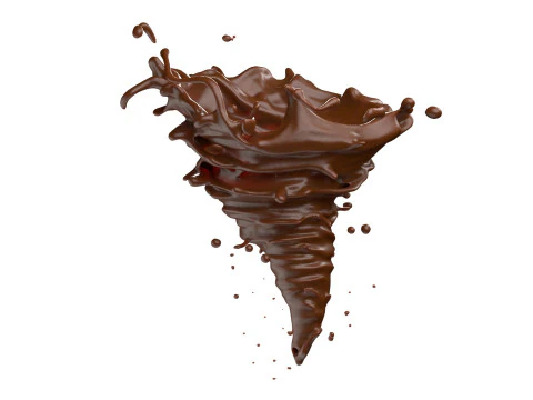 Chocolate Splash v10 3D Model