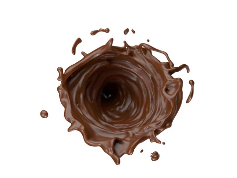 Chocolate Splash v10 3D Model