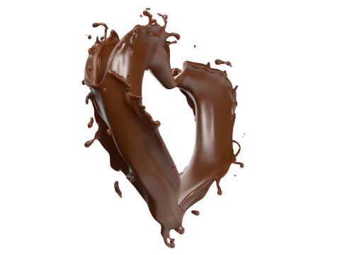 Chocolate Splash v11 3D Model