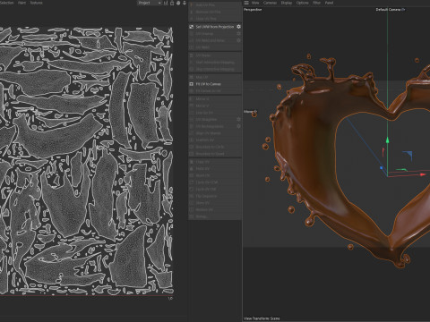 Chocolate Splash v11 3D Model