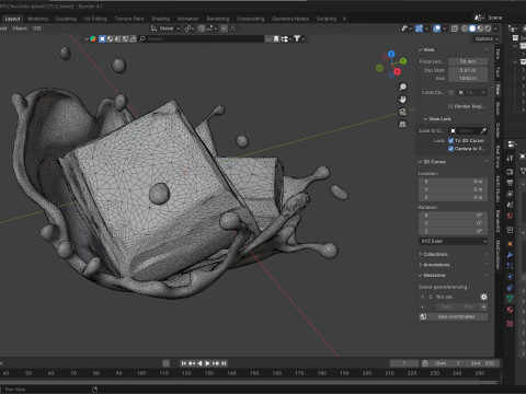 Chocolate Splash v12 Modello 3D