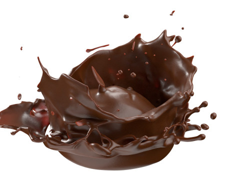 Chocolate Splash v13 3D 모델