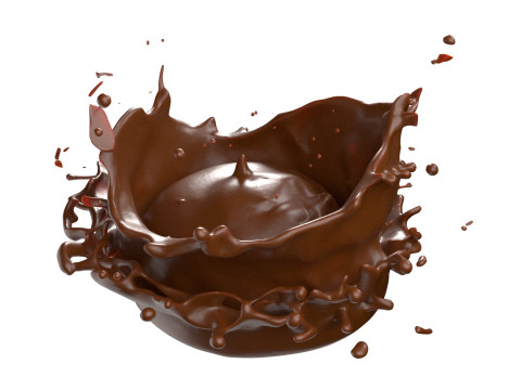 Chocolate Splash v13 3D 모델