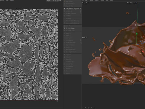 Chocolate Splash v13 3D Model