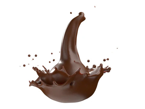 Chocolate Splash v14 3D Model