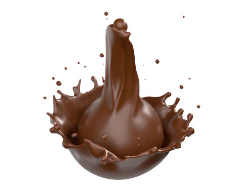 Chocolate Splash v14 3D Model
