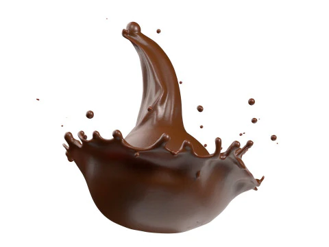 Chocolate Splash v14 3D Model