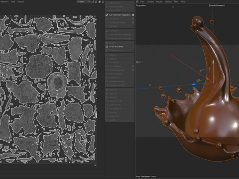 Chocolate Splash v14 Modelo 3D