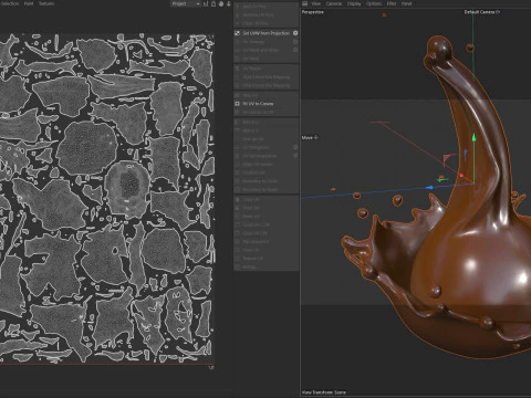 Chocolate Splash v14 3D Model