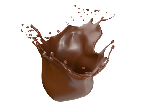 Chocolate Splash v15 3D Модель